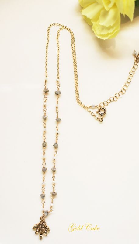 画像1: Rough　Diamond Neckless